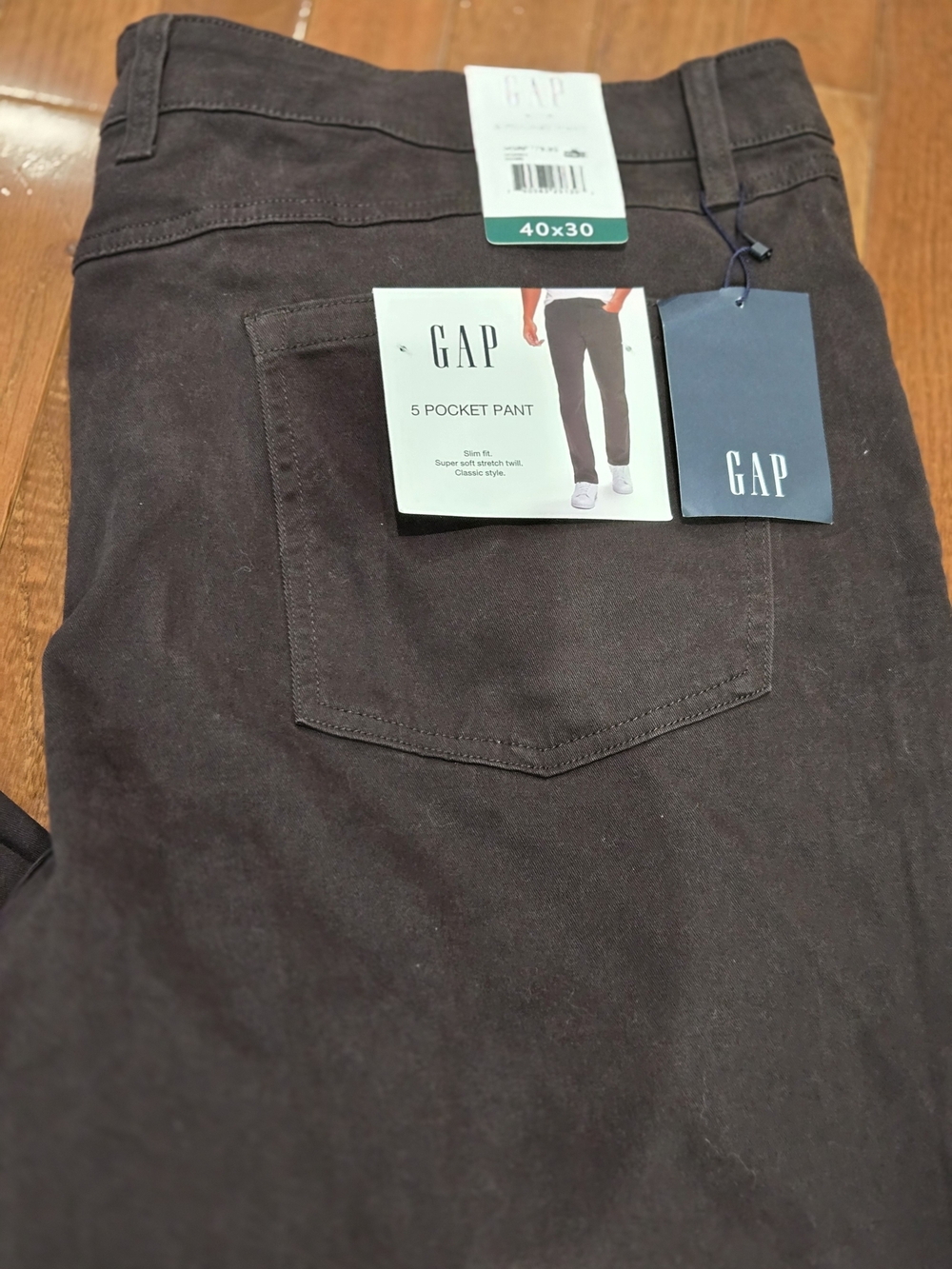 GAP 5-Pocket Pants in Dark Brown